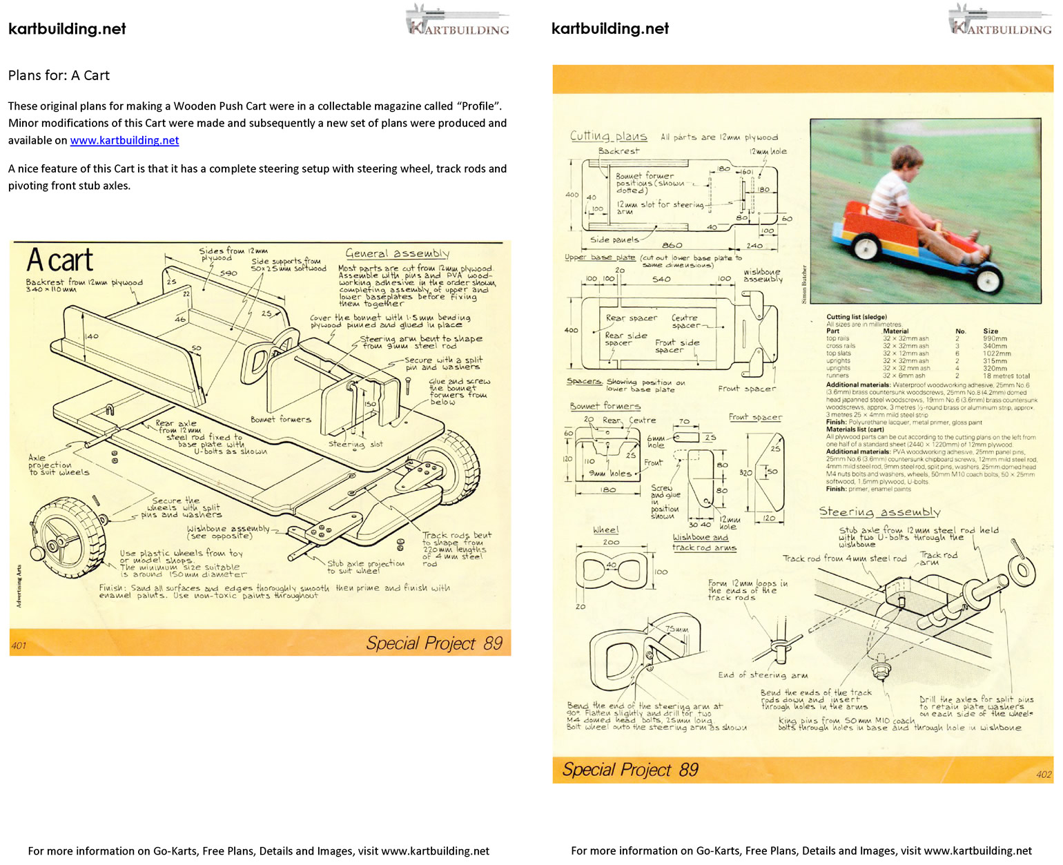 Cart Plans